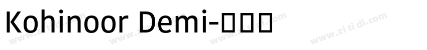 Kohinoor Demi字体转换 Kohinoor Demi字体转换